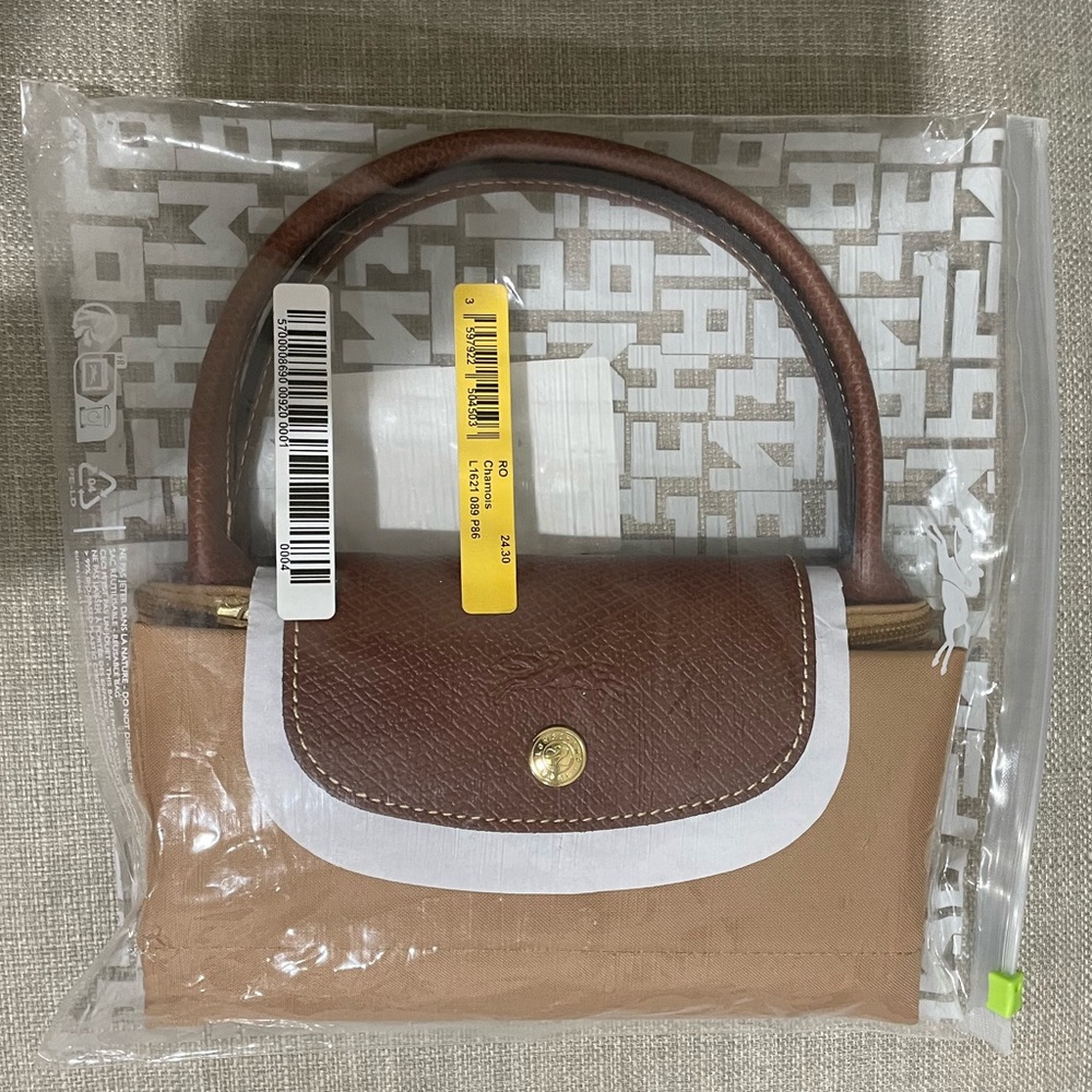 Longchamp Le pliage small tote bag in fawn - Picture 9 of 9